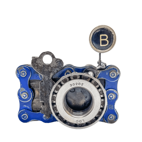 A blue camera with the letter b on it.
